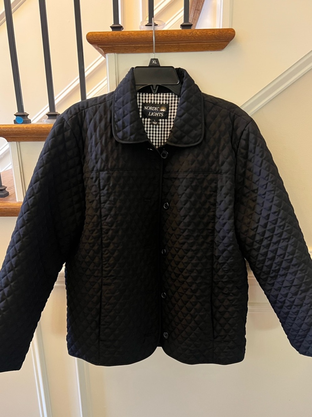 Women's Quilted Black Jacket